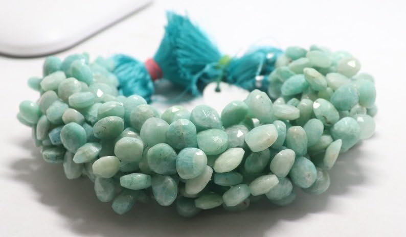 Perles en amazonite naturelle anti-ternissement pour créer des colliers durables