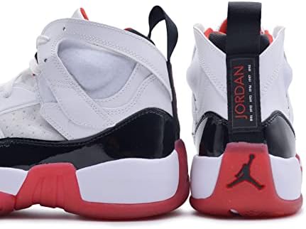 Jordan Tênis de basquete masculino de ginástica, Branco, preto