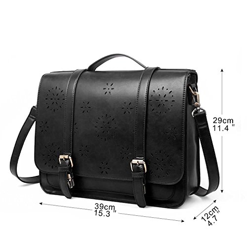 ECOSUSI Borsa Messenger in Pelle Pu Borsa Vintage