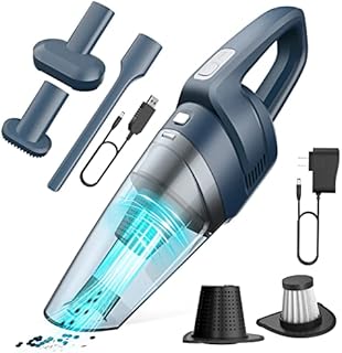 Handheld Vacuum, 8000PA Handheld Vacuum Cordless Strong Suction with Rechargeable Battery and Quick