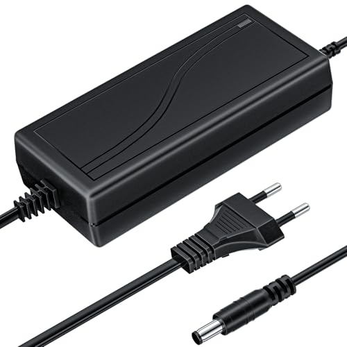Starvortex Adaptador de Corriente, Cargador con Portátil 100 240V a 24V, AC/DC Adaptador 100 240V 50/60Hz, Transformador Universal 5.5mm×2.5mm, Fuente Alimentación 24V para Cámara, Enrutador, LED