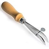 Adjustable Leather Edger Creaser Skiving Tool Professional Wood Handle Leather Craft Working Tools