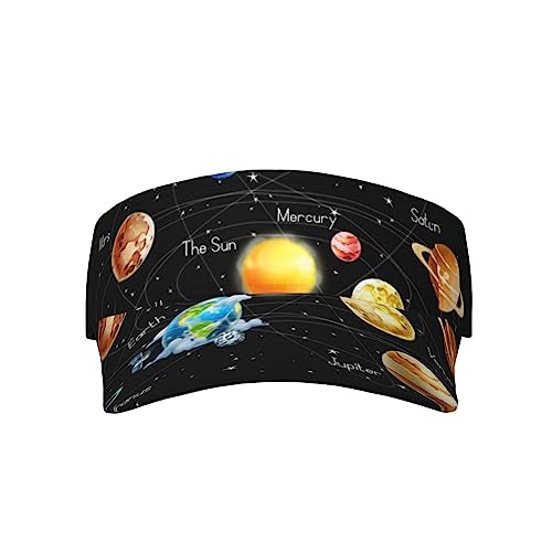 Casquette de protection solaire réglable au motif de la voie lactée