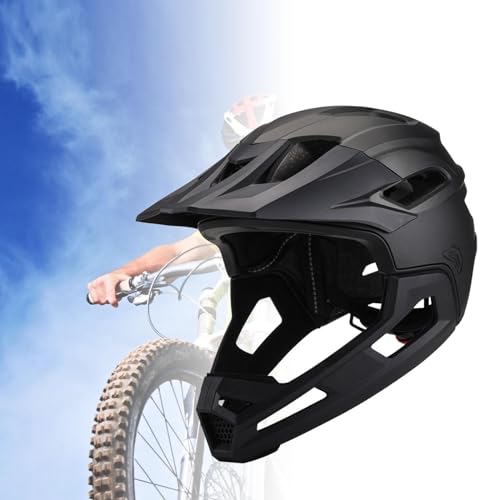 Image of BNF Full Face Bike Ventilation Comfortable Downhill PC EPS Bicycle Black Titanium
