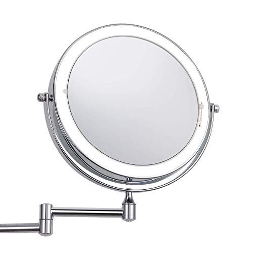 Miroir maquillage 7X pliant au design élégant et structure robuste
