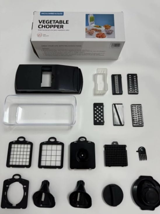 Manual Food Chopper with Stainless Steel Blades