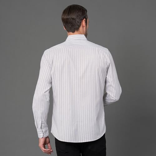 Image of Red Tape Striped Regular Fit Shirt For Men | Comfortable & Stylish