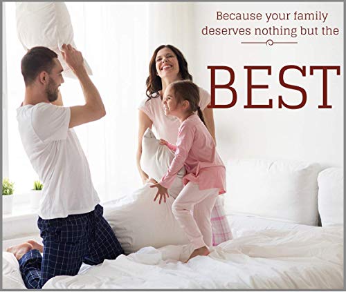 Bunny's Home 4 Piece Sheet Set 100% Egyptian Cotton Sheets 17 Inches Extra Deep Pocket 1000 Thread Count Bedsheet, Fitted Sheet & 2 Pillowcase Soft Solid Hotel Luxury [Full Size, Ivory] #TOP5