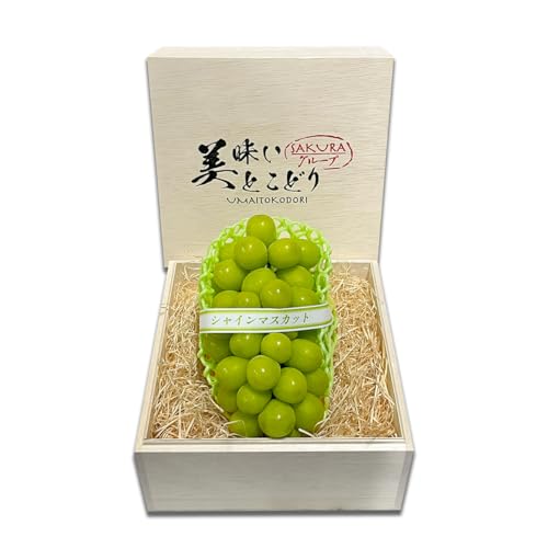 シャインマスカット 木箱入り 1房 約550g~650g