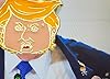 Happy Face Trump for Suit Backpack Hat Bags Jacket Coat Clothing Accessory #4