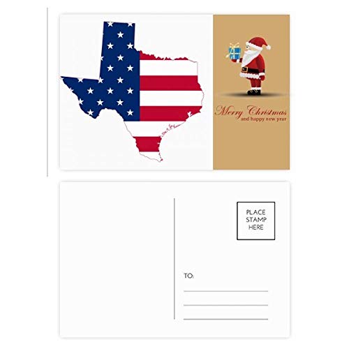 Cartes postales en forme de drapeau du Texas USA lot de 20 remerciements