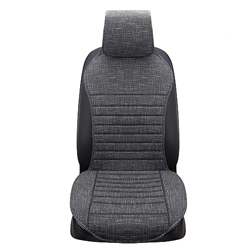 Coussin avant voiture lin gris anti-dérapant et respirant