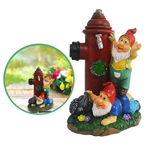 Domccy Fire Hydrant Statue Garden Gnome Decor Sculptures Resin Lawn Ornaments For Yard, Outdoor Garden Decor Sculptures,Garden Fire Hydrant Statue #TOP2