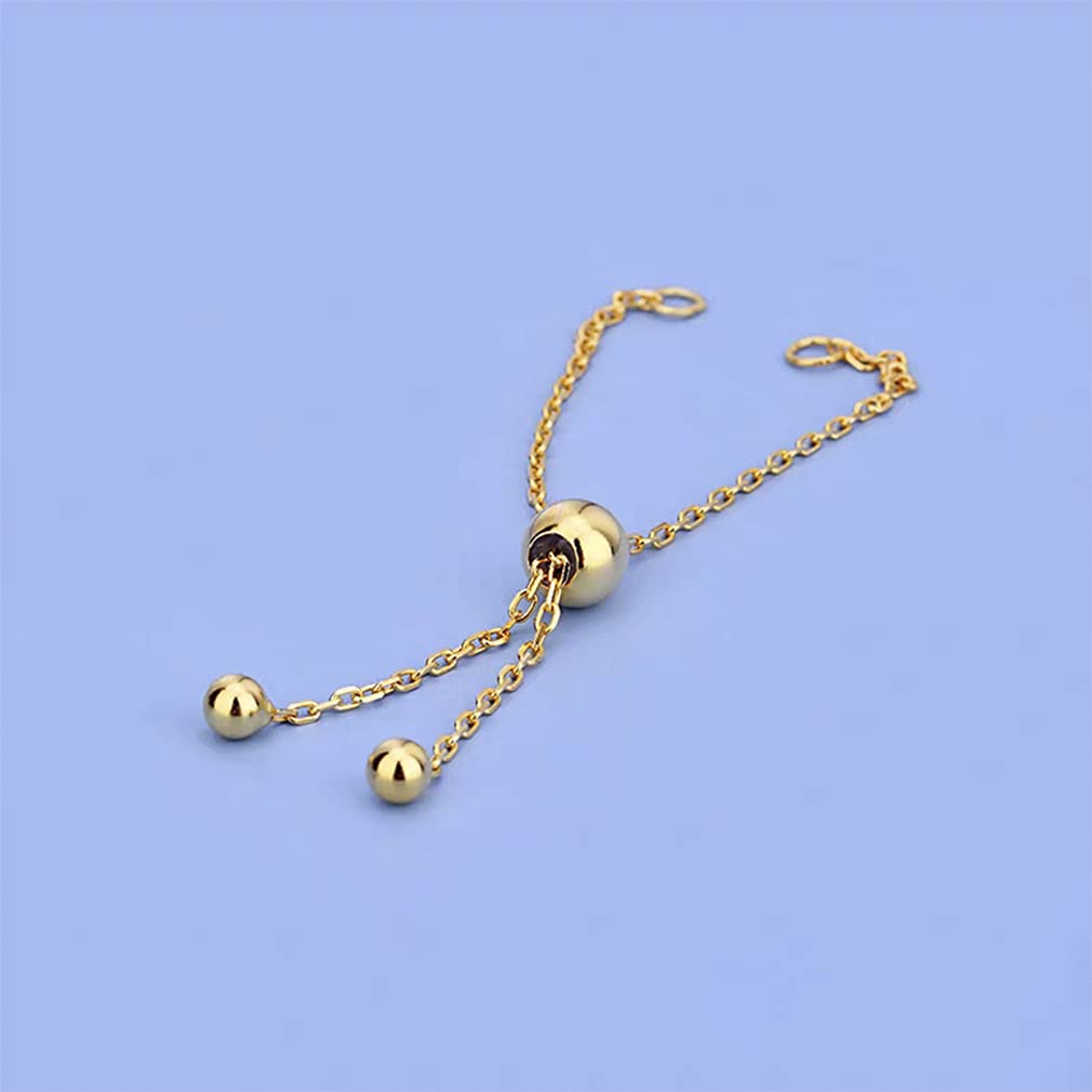 200 Stück Kettenverlängerungen für Schmuckherstellung, Armband gedrehte Kettenverlängerungskette für Schmuckherstellung, Halsketten, Armbänder, Fußkettchen (Silber und Gold), 70 mm x 4 mm