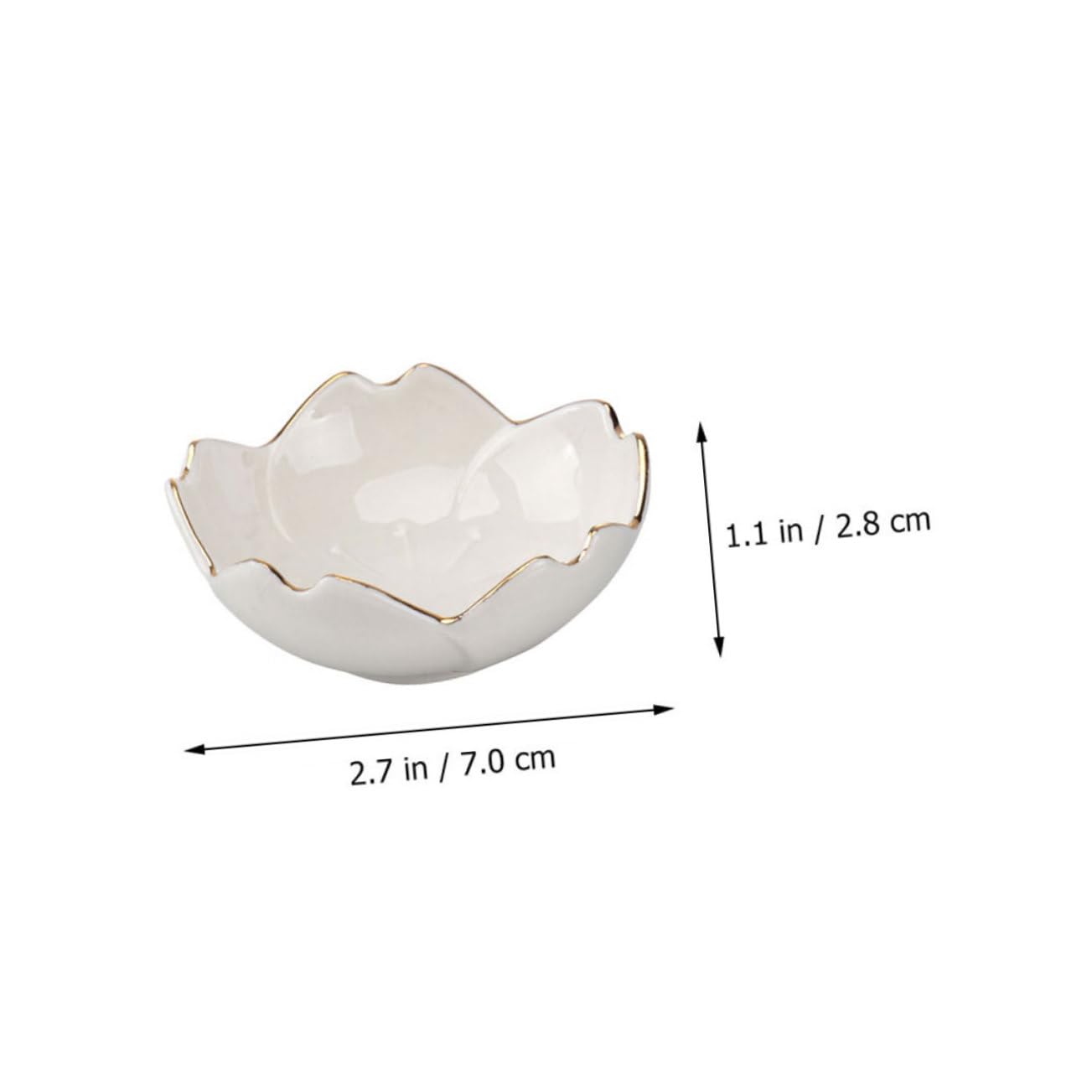 Garneck Cute Cherry Blossom Pattern Ceramic Plates Japanese Dishes Bowl Set for Sushi Condiments Desserts