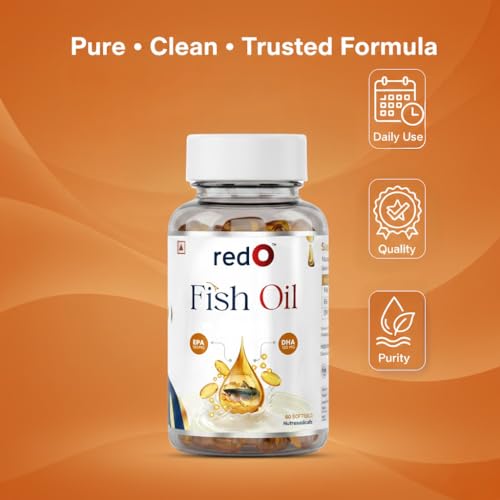 Image of redO Fish Oil Omega-3 2000mg EPA DHA Marine Formula 120 Capsules | deep sea marine fish oil, micro-filtered for quality and purity
