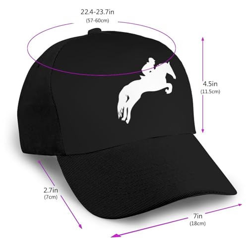 Horse Show Jumping Bonnets Curved Brim Mesh Baseball Cap Casual Sun Hat Unisex2