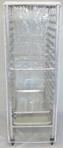 World Manufacturing RC-COV-REG Vinyl PVC Heavy-Duty Clear Vu Rack Cover for Full-Size Sheet Pan Rack, 12 mil Thick, 23