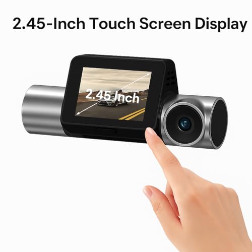 Image of YOURKARTS.COM T800 Touch screen Triple Camera 4K Dual Dash Cam WiFi, ADAS, Parking Monitor, Loop Recording, USB-A to Type-C Cable 3m with car charger- Fron, cabin and Rear Cameras | 18 Months Warranty
