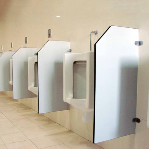 Divisorio per orinatoio da uomo, montaggio a parete, 90 cm, impermeabile, per servizi igienici, scuole, ristoranti, luoghi pubblici (confezione da 4)