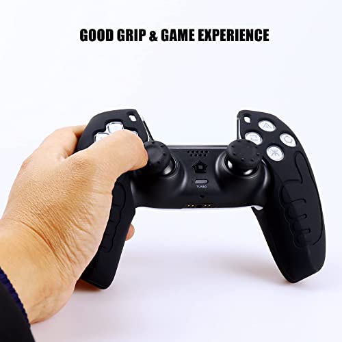 Image of Silicone Skin for Ps5, Anti-Slip Shell Cover Case with 10 Joystick Grips for PlayStation 5 Controller