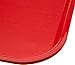 Carlisle FoodService Products Cafe Fast Food Cafeteria Tray with Patterned Surface for Cafeterias, Fast Food, And Dining Room, Plastic, 17.87 X 14 X 0.98 Inches, Red