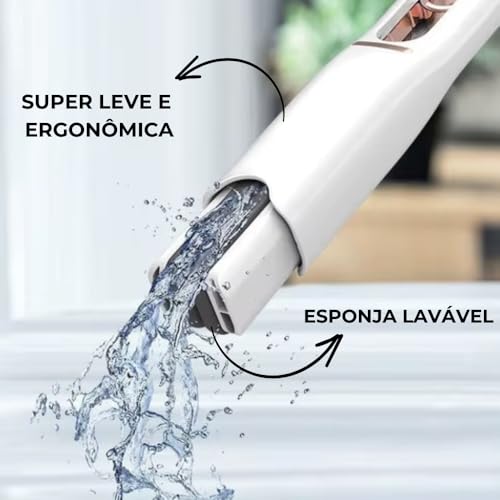 Mini Rodo Mop Rodinho Pia Esponja Absorvente Lavável Ajuste 180 Graus Retrátil Limpeza Vidro Mesa Ja