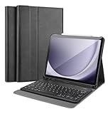 USDILU Funda Teclado de Español (Incluye Ñ) para Samsung Galalxy Tab A9+ A9 Plus, Keyboard Inalámbrico Recargable con...