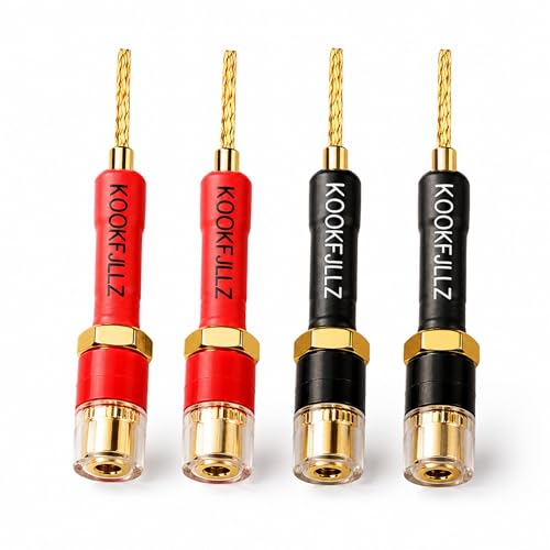 Adaptadores de Altavoz con Conectores Banana 4mm Pack 4 miniatura 1