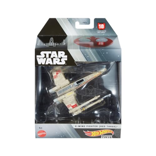 Hot Wheels Star Wars Starships Select Premium Diecast X-Wing Fighter (Red Three)