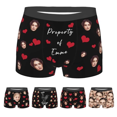 Personalized Boxers for Men Father Husband Boyfriend, Funny Boxers for Men Father's Day Birthday for Him