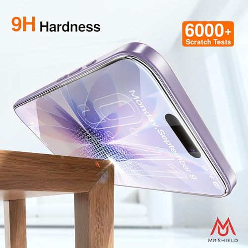 Image of Mr.Shield Screen Protector Tempered Glass for iPhone 17 and iPhone 16 Pro - 9H Hardness Screen Guard, HD Clear [1 Pack]