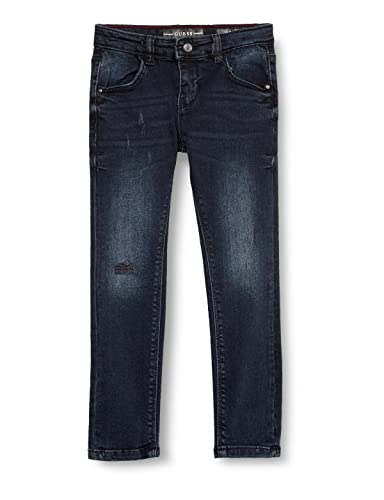 GUESS Jeans skinny para meninos, Lavagem azul do zodíaco, 7 Anos