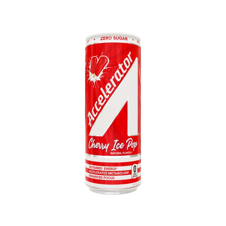 Miniatura 6 de Accelerator Cherry Ice Pop Energy Drink, 12 onzas líquidas (paquete de 12)