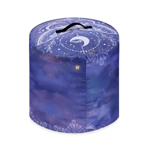 Image of 6-Quart Instant Pot Cover - Purple Butterfly Retro Design | Dust Protector with Top Handle | Portable | Retro Decor Housewarming Gifts