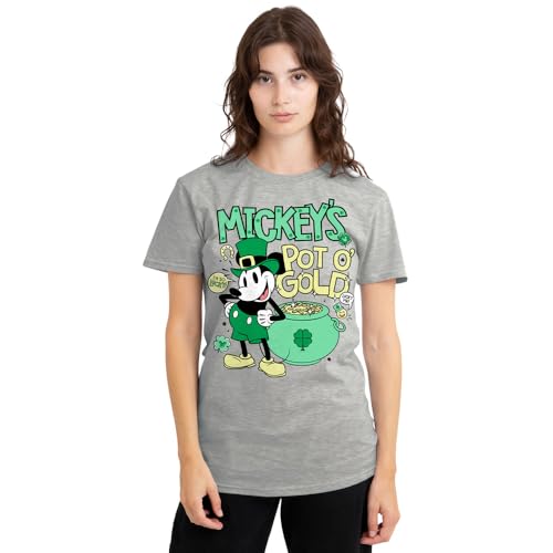 T-shirt Mickey Mouse confortable à col rond pour femme