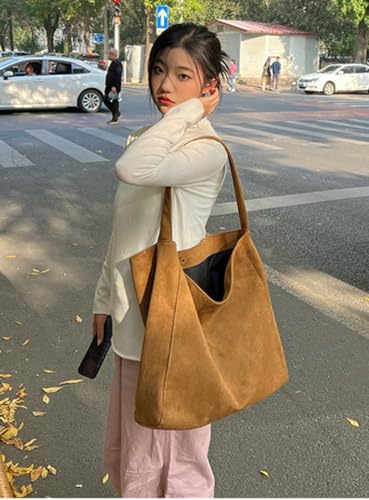 Bolso Hobo Mujer de Ante Estilo Slouchy miniatura 4