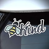 Bee Kind Sticker, Cute Vinyl Car or Laptop be Kind Decal, Quality Graphic