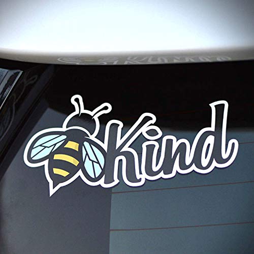 Be Kind Sticker, Positive Bumper Stickers, Cute Bee Decal For Car Or Truck Trunk Or Tailgate | Vehicle Window Graphic | Waterproof Uv Resistant Ink | For Laptop, Water Bottle Or Door #TOP3