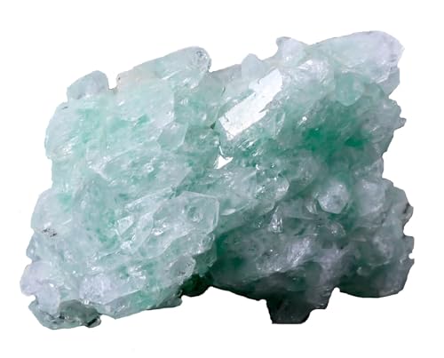 Cluster de quartz fraise vert 100-200g - Cristal brut naturel pour decoration de maison