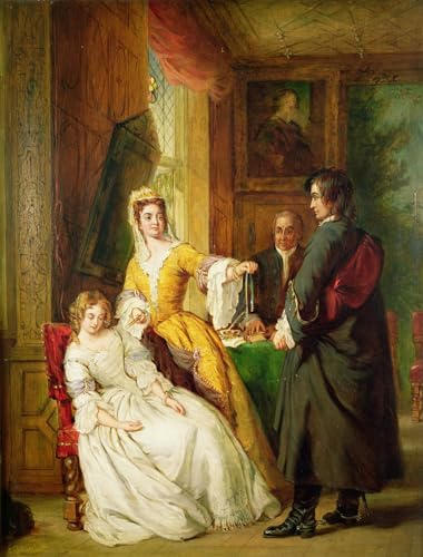 Prints toile peinture murale Jeton d'amour William Powell Frith 60x90
