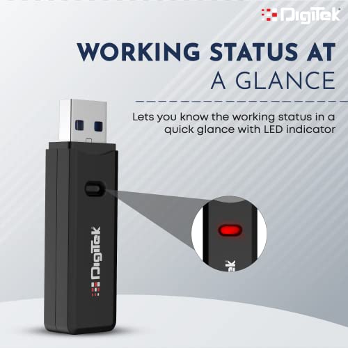 Image of DIGITEK (DCR 006) USB 3.0 High Speed 2 in 1 Multi Card Reader with LED Indicator, Read Micro SD /SD /SDHC /SDXC Memory Card, Upto 5 GBPS Download, Type C Connector, Windows /XP or MAC OS 8,6,9 or Higher