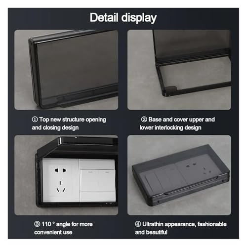 Cubierta protectora para interruptor autoadhesiva y estanca Switch Guard para baño 4