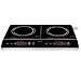 Navaris Placa de inducción portátil - Vitrocerámica 2 Fuegos eléctrica 3500W -...