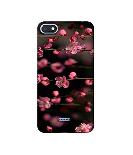 Image of Amazon Brand - Solimo Designer Pink Flowers 3D Printed Hard Mobile Back Case Cover Compatible for Xiaomi Redmi 6A