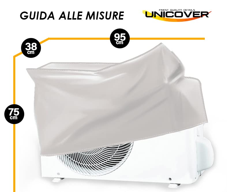 Copertura Condizionatore JTLB In Alluminio Silver - Protezione Antipolvere, Pioggia E Sole, 105x40x75 Cm - Foto 11
