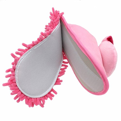 Image of Selric Super Chenille Microfiber Washable Mop Slippers Shoes, Detachable Mopping Shoes, Floor Dust Dirt Hair Cleaner, Multi-sizes Multi-Colors Available