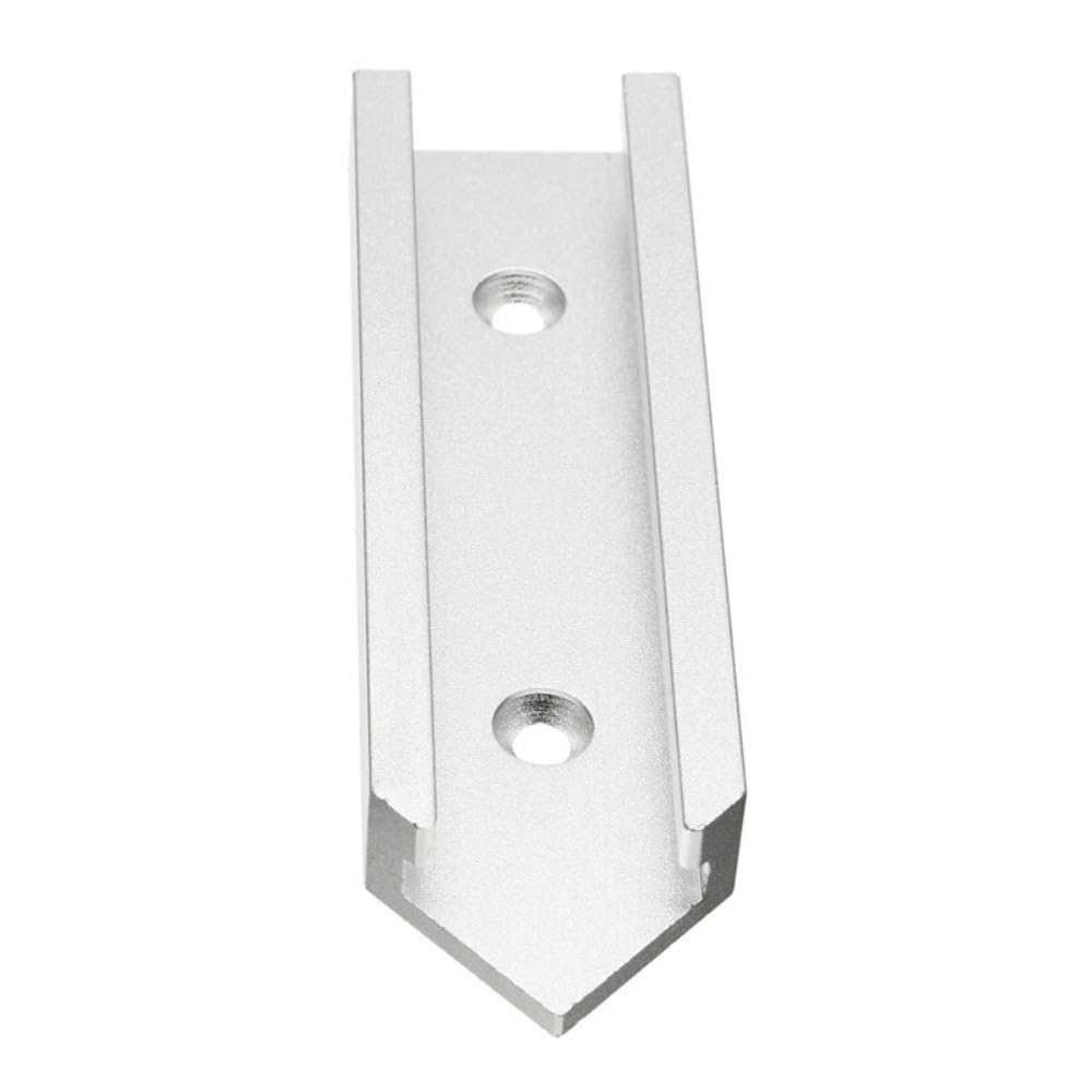 T-Track - Kit de intersección con agujeros de montaje preperforados para pista en T universal para plantillas y accesorios de carpintería (100 mm, azul)