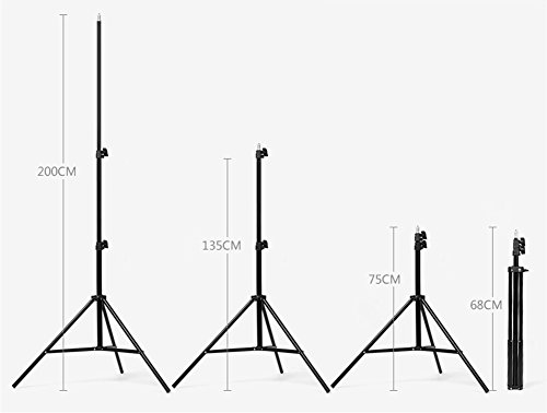 Lightdow Photography Photo Umbrella Lighting Kit for Portrait Studio YouTube Vlog Interview (Model Number: LD-TZ001)