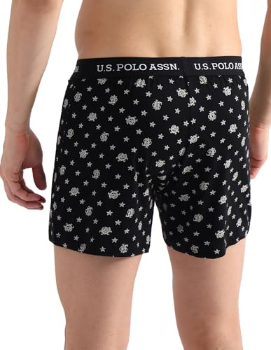 Image of U.S. Polo ASSN. Mens OEX09 Comfort Regular Fit Solid Boxers - Pack of 2